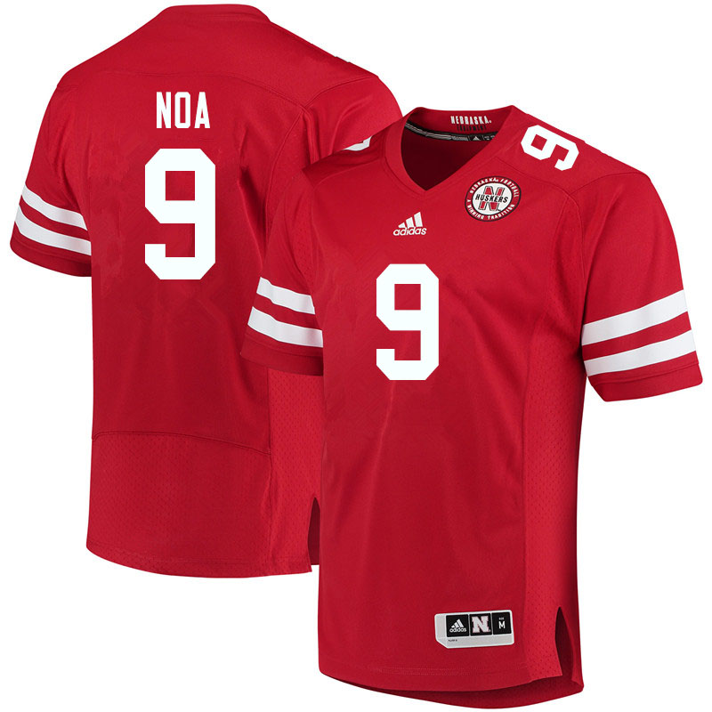 Women #9 Kanawai Noa Nebraska Cornhuskers College Football Jerseys Sale-Red